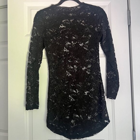 Sheer Lace Mini Dress - Picture 3 of 3